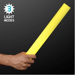 Yellow Foam Light Up Sticks 16" Cheer Sticks - BLANK