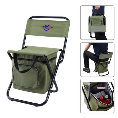 Foldable Outdoor Camping Cooler Chair