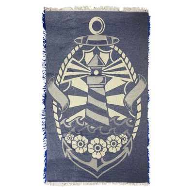 Sandless™ Beach & Outdoor Towel Blanket - USA Made XL Standard 55"x75" Size Woven 100% Cotton